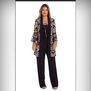 R&M Richards Women's Plus Size Pant Suit Set, 14W.  $139 on Amazon!